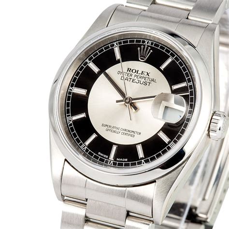 rolex datejust 16200 tuxedo dial|Rolex Datejust 16200 review.